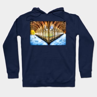 Lincoln Cathedral Cloisters In Colour Hoodie